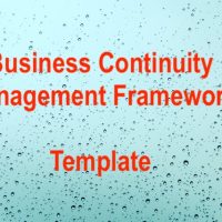 Business Continuity Management Framework Template