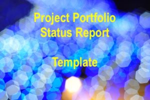 portfolio status report template