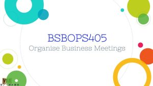 powerpoint presentation bsbops405