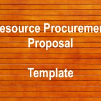 resource procurement proposal template