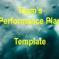 team performance plan